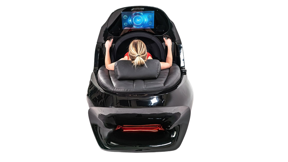 Poignées chromées INFRABIKE® inox — gainage et contrôle